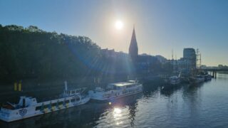 Außergewöhnliche Sehenswürdigkeiten: Schiffe an der Schlachte in Bremen